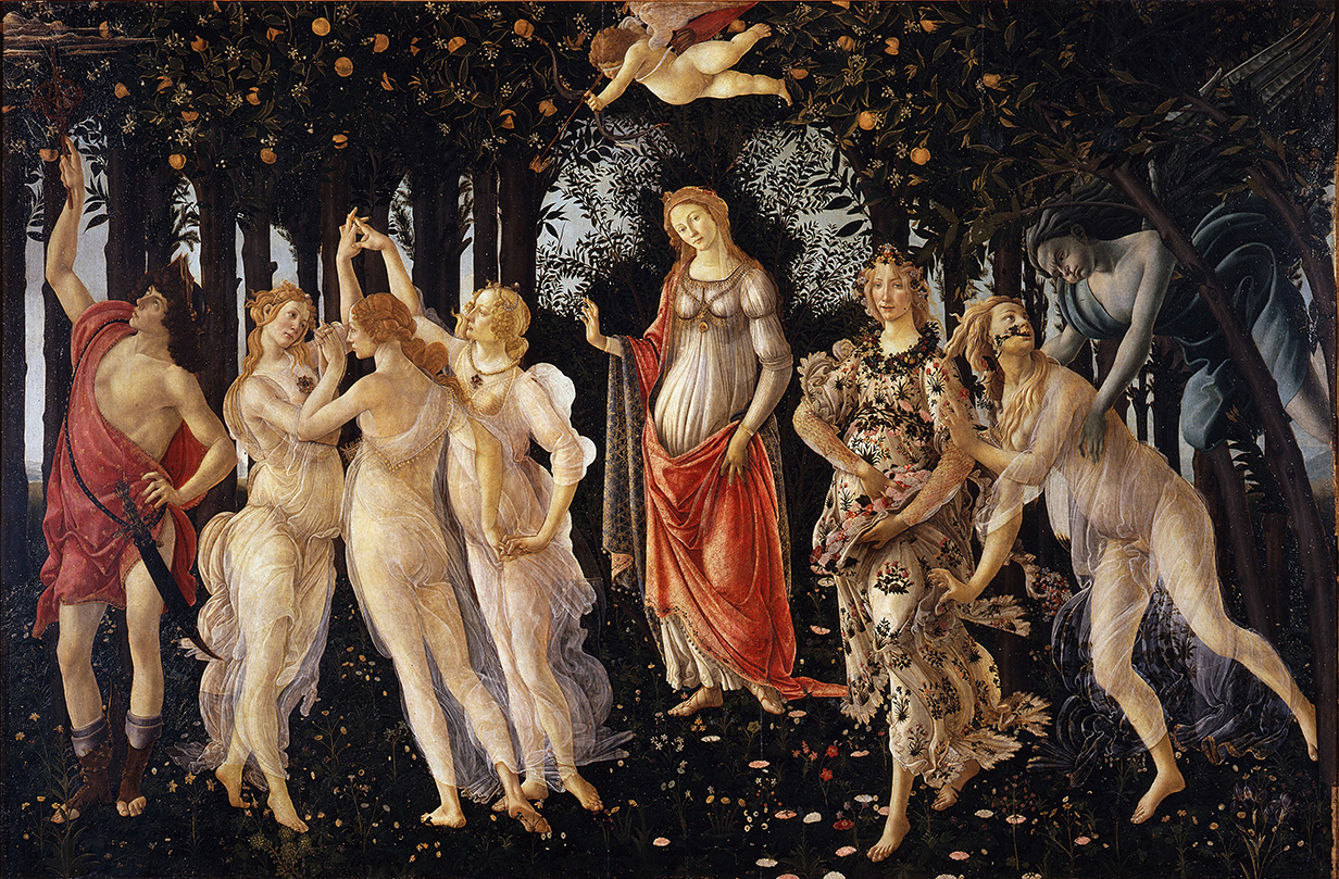 Boticelli's Primavera painting.